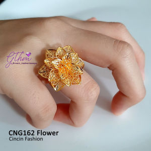 Cincin Kendari Bunga Perhiasan Fashion Import Premium Anti Karat Ukuran bisa disesuaikan All Size cng162