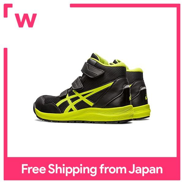 ASICS 　安全靴　CP216 BLACK/NEONLIME ASICS WINJOB CP216 1273A076 001 Black Neon Lime 3E Safety