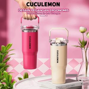 Tumbler Stainless Steel Termos Air Panas ES Vacuum 1000ml Botol minum Portable Bottles Kopi MINUMAN