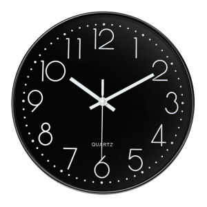 Goodluck Big wall Oclock Modern Style Wall Clock Home Decor Quartz Analog Clock Simple Design 12inches or 8in