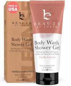 Sữa tắm tinh dầu bạc hà và tràm trà Beauty by Earth    Sản xuất tại Mỹ với thành phần hữu cơ và tự nhiên xà phòng tắm dạng lỏng dành cho nam giới gel làm sạch dưỡng ẩm cho nam và nữ.