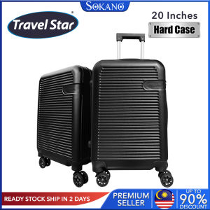 Travel Star TNL001 20 inch ABS Hard Case Luggage Bagasi(Black)
