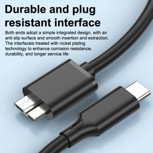 438178 ZXC 10Gbps Type C To Micro B USB3.0 Cable HDD Cable 3A Hard Disk Drive Fast Transfer Data Cord For Laptop Phone External Disk Tablet