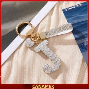 Miễn phí vận chuyển✨ Trắng Ban Đầu Keychain Sáng Bóng Dễ Thương Thư A-Z Móc Chìa Khóa Ba Lô Xe Phụ Kiện Chìa Khóa Dây Vài Tên Thư Mặt Dây Chuyền Quà Tặng