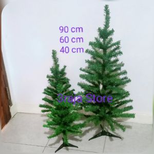 POHON NATAL + AKSESORIS BUNGA UK 60 CM 40 CM / CHRISTMAS TREE / POHON PERAYAAN NATAL