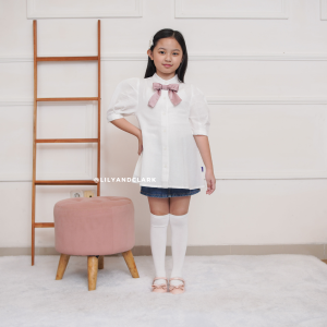 Lily And Clark Dress Pita Anak Perempuan Warna Putih - DLP01