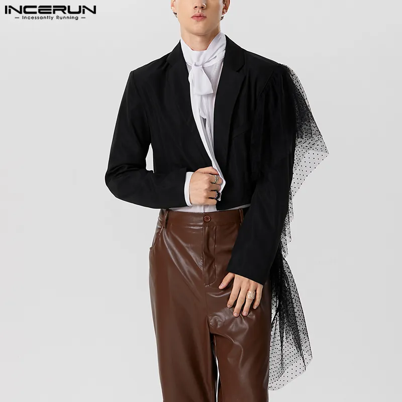 Perfectly Western Style INCERUN Mens Mesh See Through Transparent