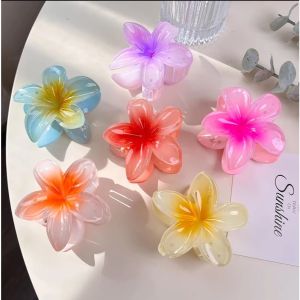 Kẹp Tóc Hình Hoa Sứ D88 Nhiều Màu Sắc Phong Cách Hawaii TTNTD88