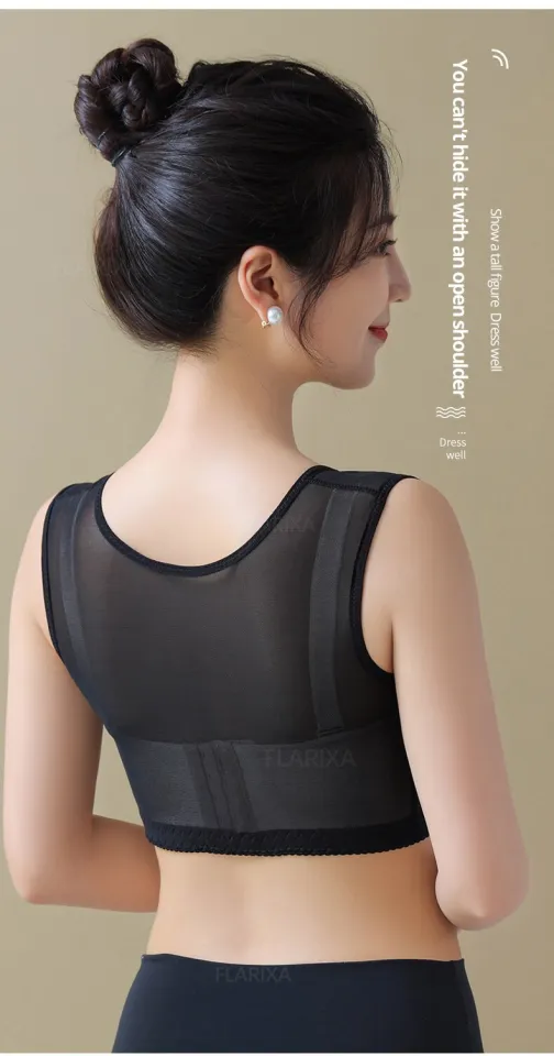 Flarixa Invisible Body Shaper Corset Women Chest Support Posture Corrector  Buckle Shoulder Brace Orthotics Posture Correction