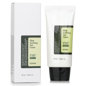 COSRX Aloe Soothing Sun Cream Sunscreen Spf 50 Pa +++ Facial Moisturizer Sunscreen Korea Skincare 50 ML (Light Moisturizing Sunscreen)