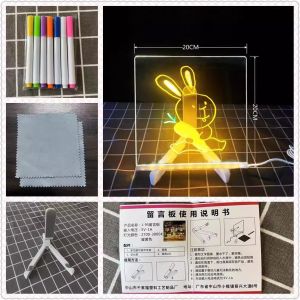 【Limited Time Offer】Family Time: Childrens Erasable DIY Glow-in-the-Dark Drawing Board/Childrens Creative Glow Drawing Board/Erasable Kids Drawing Board