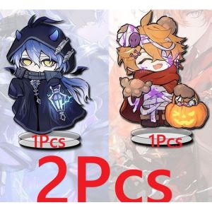 2Pcs/Set Game Tartaglia Kyryll Chudomirovich Flins Acrylic Stand Figure Toys Doll Valentines Day Gift