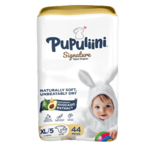 PUPULIINI SIGNATURE TAPE DIAPERS XL 44S