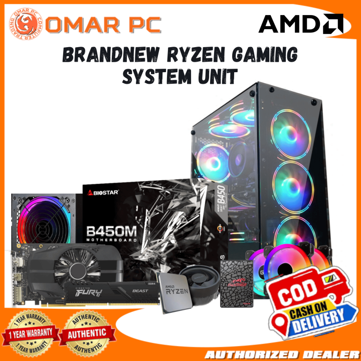 GAMING SYSTEM UNIT | RYZEN 5 5500 PROCESSOR | BIOSTAR B450MX-S