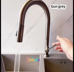 Climate Voucher Kitchen Sink Basin Mixer Faucet KCDP402P– SUS304 Stainless Steel Pull-Out TapFast shipping