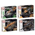 kids toys children birthday gift  Leyi Submachine  M14A1 Sniper  Model Weapon Weapon Series Building Blocks Children Boy Assembling Toys. 