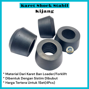 Karet Shock Breaker Belakang Bawah Kijang Set 4Pcs Bahan Ban