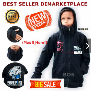 Jaket Attack On Titan Anak Tanggung & Jaket Free Fire Terbaru