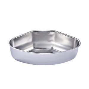 Stainless Steel Steaming Plate Fan Shaped Divided Steaming Plate Household Food Steaming Bowl Kitchen Accessories
