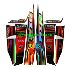 STIKER STRIPING LIS BODY MOTOR STICKER YAMAHA F1ZR F1Z R SPECIAL EDITION VARIASI HOLOGRAM MERAH