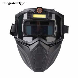 MODERNLUX Auto Darkening Auto Darkening Welding Helmet Split Type Integrated Type Welder Protector Helmet Impact Resistant Equipped with Headlights Face Shield Work Protective Equipment