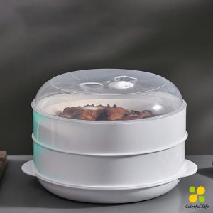 CLM กล่องอุ่นอาหาร ขนาด 1 ชั้น ที่นึ่งกับไมโครเวฟ