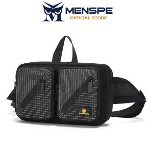 MENSPE Waist Bag Multiple Compartments Large Capacity Chest Bag Waterproof Outdoor Fitness Running Sports Chest Bag Fashionable Casual Phone Cross body Bag