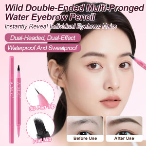 Doubleheaded Water Eyebrow Pencil/双头多叉水眉笔/Distinct Waterproof  Sweatproof 3d Smudgeproof Eyebrow Pencil