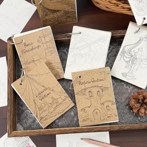 Kids Colouring Activity Book - drawing and colouring pages - for quiet time travel and creative practice - creative DIY supply - easy to organise and suitable for everyday projects - please check