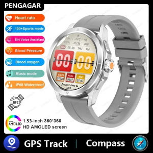 2024 new rugged military watch NFC GPS 1.53 ”smart watch men Bluetooth call waterproof outdoor smartwatch for Samsung