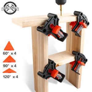 4Pcs Woodworking Picture Frame Corner Clamps 90 Degrees Right Angle Clamp Clip Quick Fixing Clamps Woodworking  Right Angle Clamp Clip