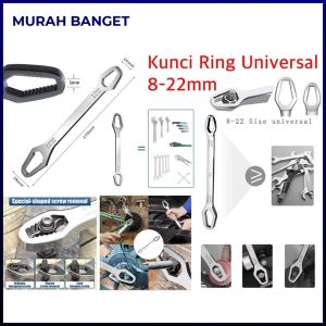 Kunci Ring Multifungsi 8-22mm / Universal Double Head Wrench / Adjustable Kunci Pas Ring