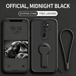 PBZZ Case for OPPO A5 2020 a9 2020 phone casing Softcase Silicone shockproof Cover new design aesthetic 360 ° rotate with holder Lanyard for women cute JTXZZJ2