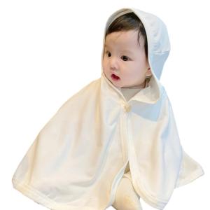 Hooded Cape for Shower and Beach UPF50+ Cartoon Animal Appearance Summer Sunscreen Clothing for Infants Baby