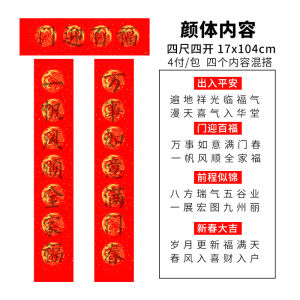 SG 2025 DIY Spring Festival Couplets Set with Base Words for CNY Beginners