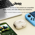 Jeep EW133 Wireless Earbuds, Bluetooth 5.4 Headphones in Ear with  ENC Noise Cancelling Mic, HiFi Stereo Deep Bass Wireless Earphones 15H Playtime, in-Ear Earbud Headsets For Samsung/Xiaomi/Huawei/Apple/Oppo. 