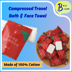 Disposable Compressed Face Towel Portable Cotton Towel Travel Space Saving Strong Water Absorption One Time Use