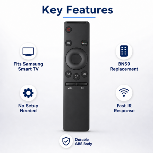 BN59 Replacement Remote for Samsung Universal IR Control for Smart LCD LED HDTV 4K UHD QLED Screen