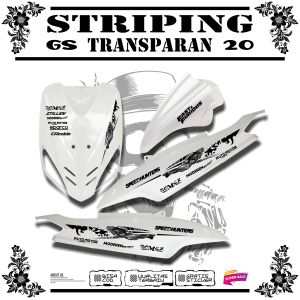 Striping STICKER VARIASI Transparan UV Untuk Yamaha Mio Sporty fast forious