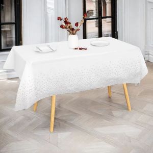 Birthday Party Dessert Table Sign in Table Cloth Gold Dot Dust and Oil proof Disposable Table Cloth