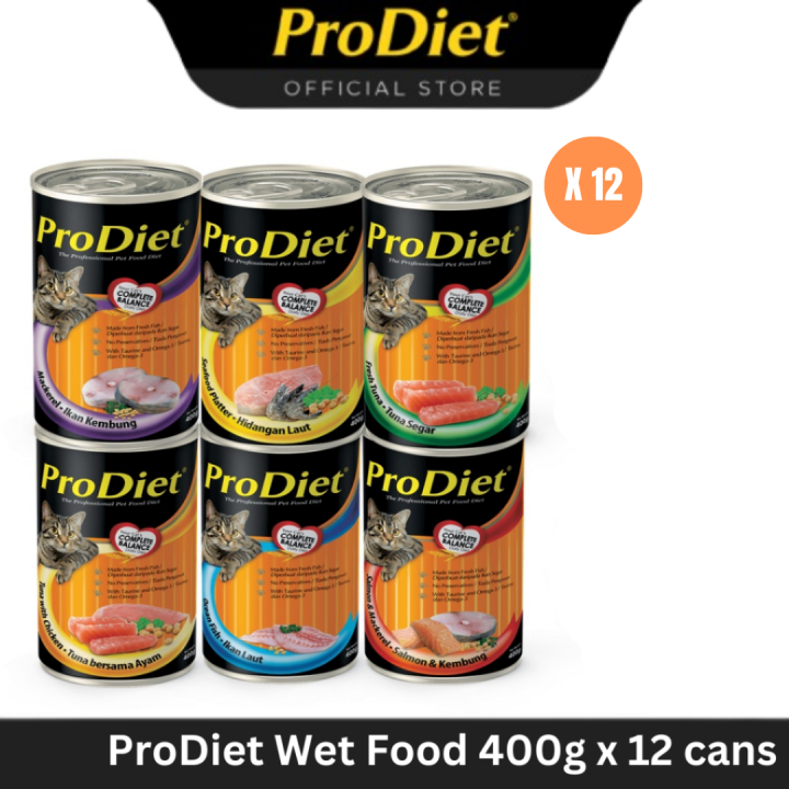 ProDiet Wet Cat Food Ocean Fish/Chicken Tuna/Seafood Platter/Salmon