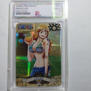 Thẻ One Piece Khung PSAVN lá NAMI cầm cam Waifu Seret holofoil 1459 NF27 1-36