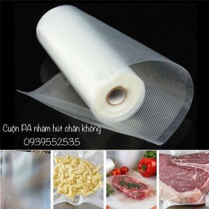Túi hút chân không 1 mặt nhám Túi PA/PE (dạng cuộn linh hoạt)