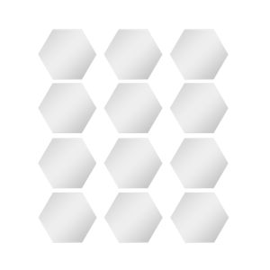 [Timmo House]12 Cái/Bộ Miếng Dán Tường Gương Acrylic Hình Lục Giác 3D Miếng Dán Tường Gạch Mosaic Tự Dính Miếng Dán Gương Có Thể Tháo Rời Miếng Dán Tường Acrylic Tự Làm Nghệ Thuật Trang Trí Nhà Đề Can Phông Nền TV Phòng Ngủ Phòng Trang Trí