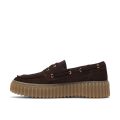 Clarks รุ่น TORHILL BOAT สี DARK BROWN SUEDEรองเท้าหนังกลับ  ทรง LOAFER (รองเท้าลอฟเฟอร์) คุณภาพดี ใส่สบาย. 
