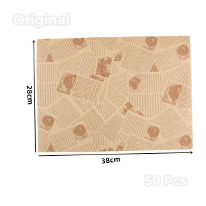 Wrapping Sheets Food Basket Liners 50/100pcs Greaseproof Baking Paper Sandwich Wrappers Paper Deli W