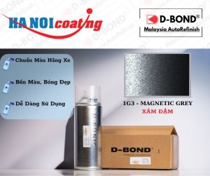 Sơn Xịt Xóa Vết Xước Ô TÔ TOYOTA AVANZA Màu XÁM ĐẬM Code 1G3 - MAGNETIC GREY Chính Hãng D-BOND Chất Lượng Cao