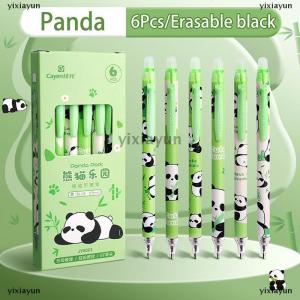 [COD] yixiayun 6Pcs Cute Capybara Panda Gel Pens Set Erasable Pens Office School Supplies Kawaii Aesthetic Stationery