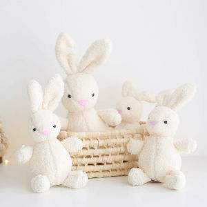 White Rabbit Doll Plush Toy Soft Cute Bunny Toy Plushies Appease Toy For Child Xmas Gifts