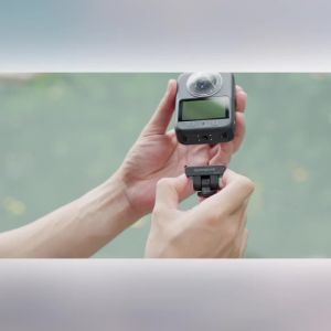 Sunnylife 180 Degree Magnetic Quick Release Adapter Base For DJI OSMO 360/ ACTION 5 PRO/Nano Camera Two Claw Mount Adapter Stand